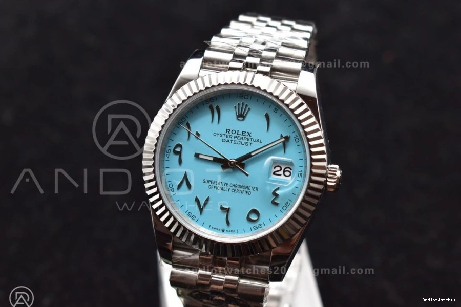 Bracelet Jubilee on 1:1 636 Blue Edition Dial SA 904L Arabic Tiffany Marker 41 Best 126334 DateJust DIWF Casual Steel 0904